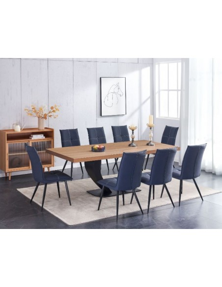 Hugo 2.1m Dining Table - Oak with Pedestal Leg