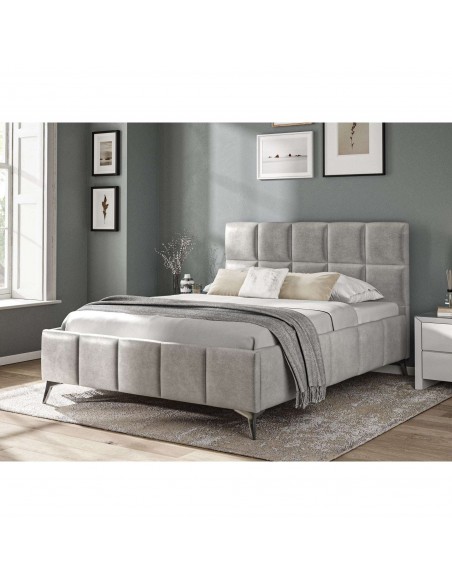 Imogen 4ft6 Fabric Bed - Grey Linen