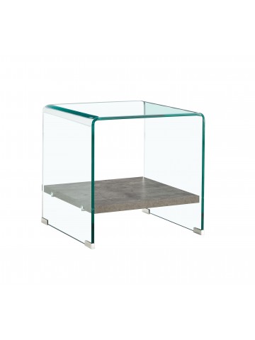 Vetro Lamp Table with Shelf...