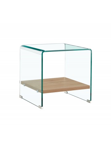 Vetro Lamp Table with Shelf...