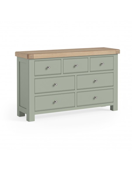 Salcombe 3+4 Drawer Chest - Sage