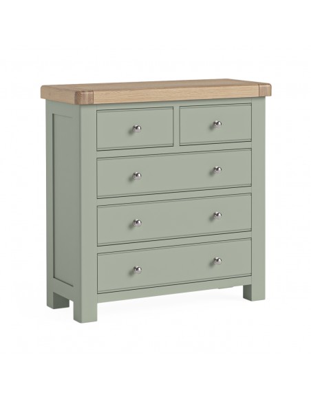 Salcombe 2+3 Drawer Chest - Sage