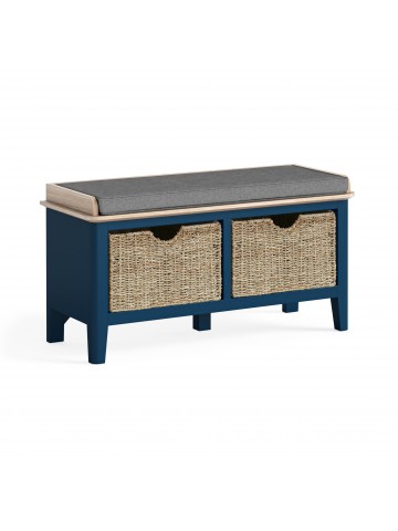 Marlow Storage Bench - Navy