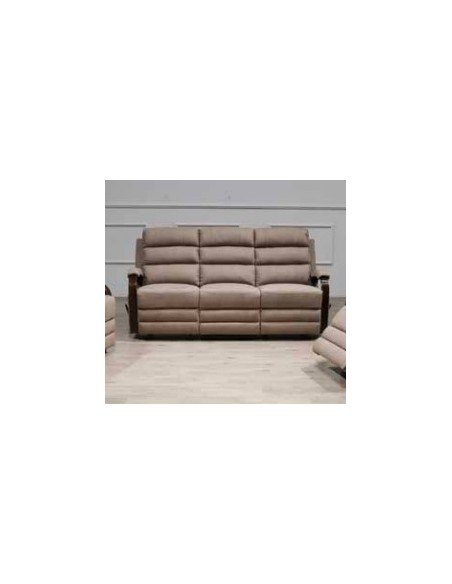 Michigan 3 Seater Recliner Sofa - Beige