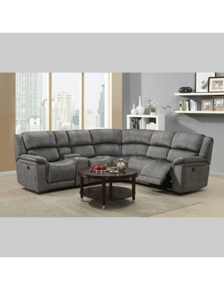 Marseilles Electric Corner Sofa - Light Grey