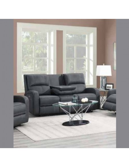 Blaine 3 Seater Recliner Sofa - Gunbarrel Grey