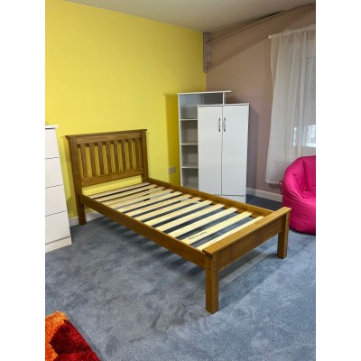 Charlie 3ft Low End Bedframe - Rustic Pine