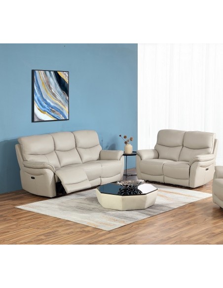 Magaluf Electric Recliner 3+2 Seater Sofa Set - Grey