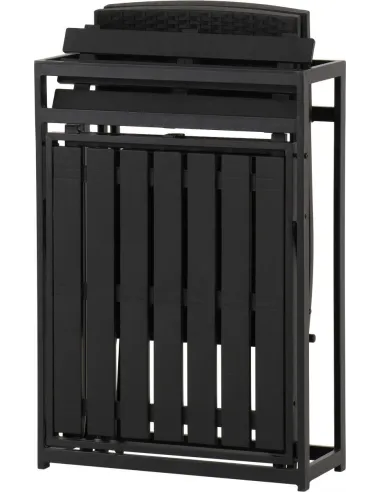 Foldaway 1+2 Garden Set - Black