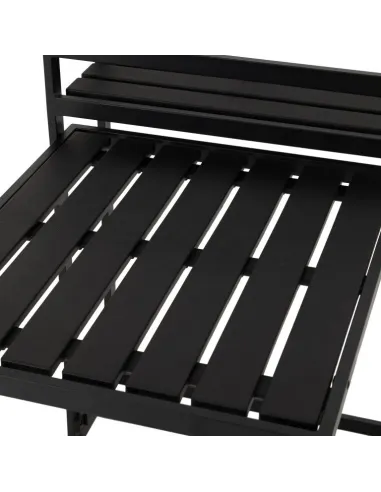 Foldaway 1+2 Garden Set - Black