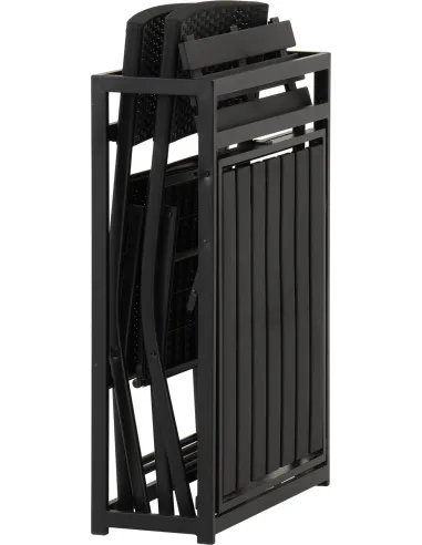 Foldaway 1+2 Garden Set - Black