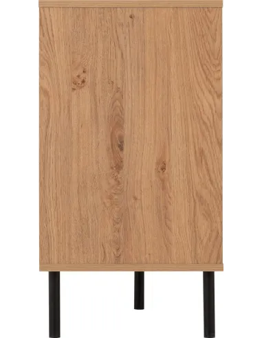 Leon 2 Door 3 Drawer Sideboard - Medium Oak Effect