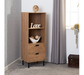 Leon 2 Drawer 2 Shelf Cabinet - Medium Oak Effect | furniture shop carlow, furniture carlow, furniture naas, furniture wexford, furniture ireland, furniture stores dublin