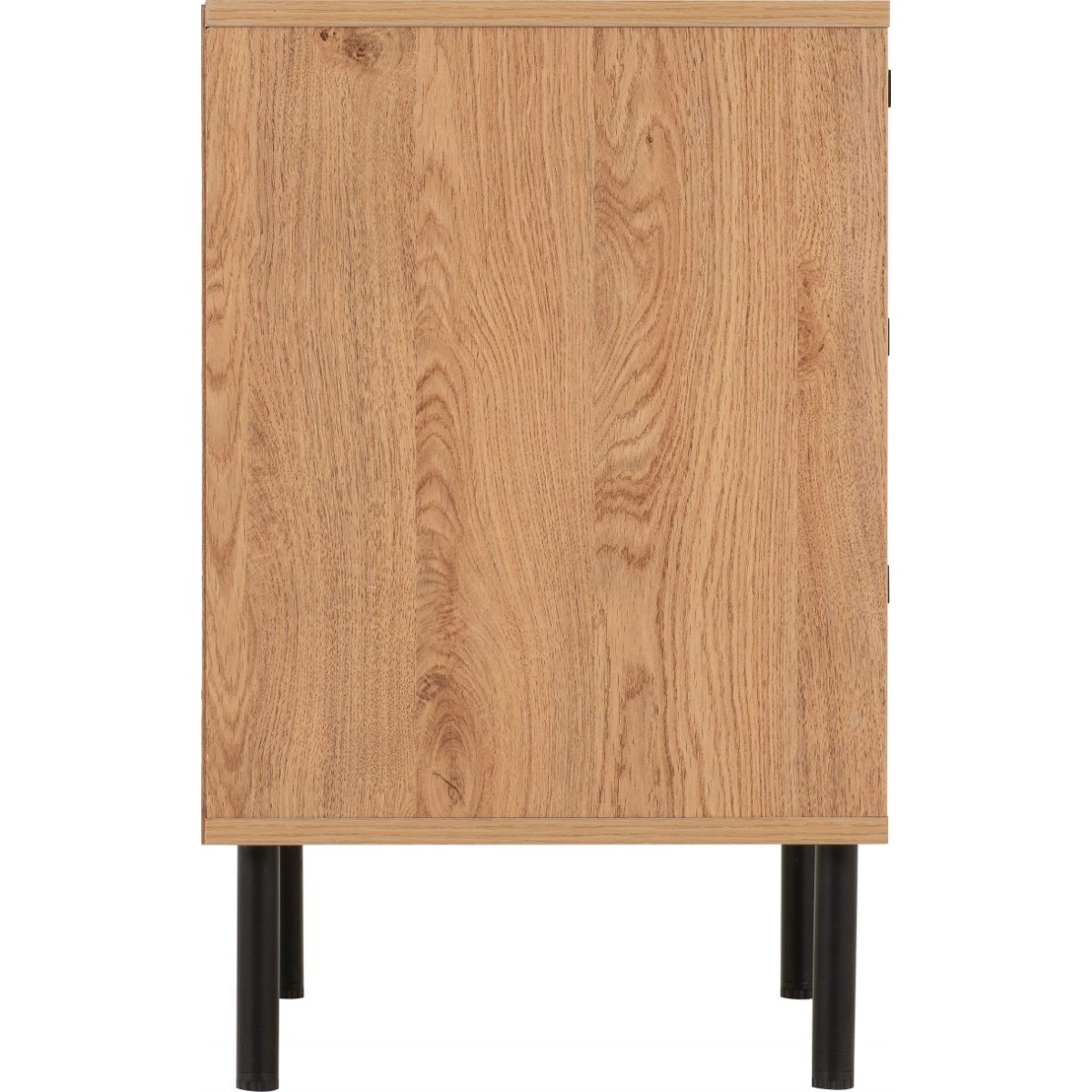 Leon 3 Drawer Bedside Locker - Medium Oak Effect