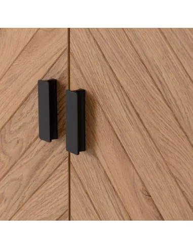 Leon 3 Door 2 Drawer Wardrobe - Medium Oak Effect