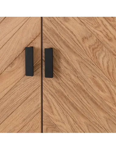 Leon 2 Door 1 Drawer Wardrobe - Medium Oak Effect