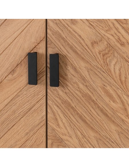 Leon 2 Door 1 Drawer Wardrobe - Medium Oak Effect