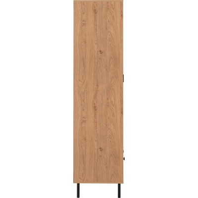 Leon 2 Door 1 Drawer Wardrobe - Medium Oak Effect