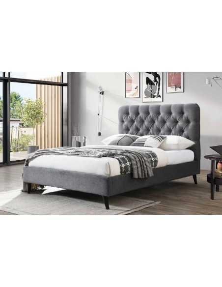 Penelope 5FT Bedframe - Dark Grey