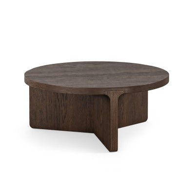 Haiden Round Coffee Table - Dark Oak