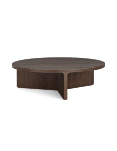 Haiden Large Round Coffee Table - Dark Oak
