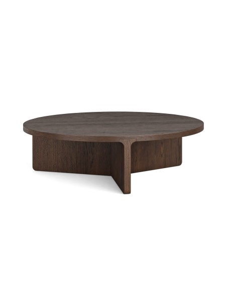 Haiden Large Round Coffee Table - Dark Oak