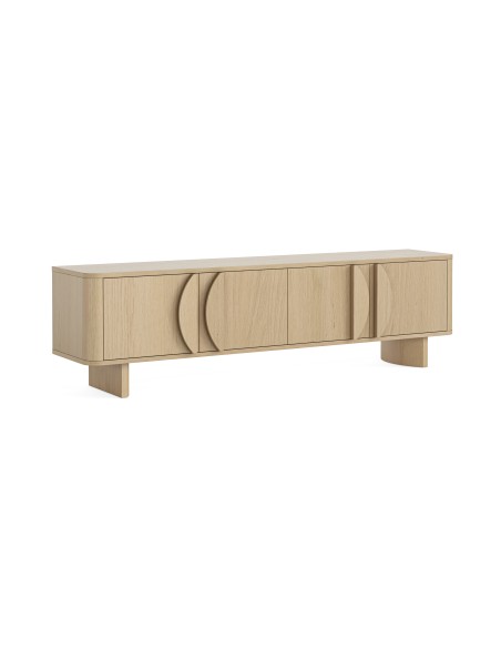 Candy Large Media Unit - Light Oak