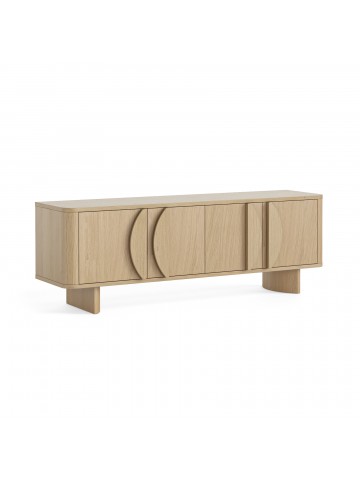 Cara Media Unit - Light Oak