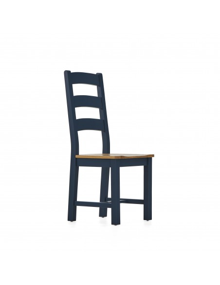 Columbia Ladder Back Dining Chair KD - Navy