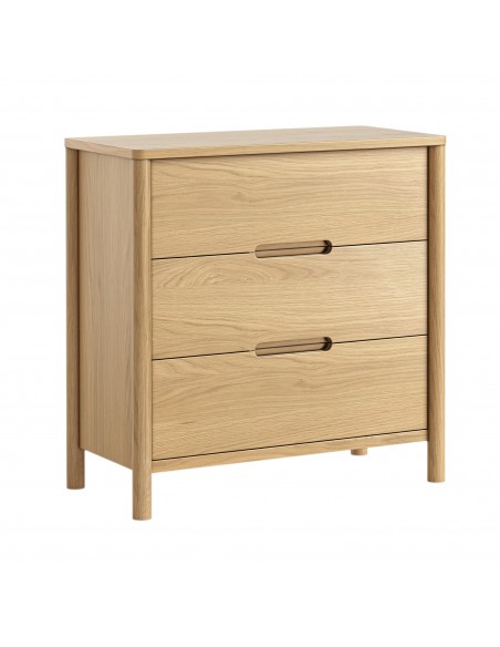 Florida 3 Drawer Chest - Oak