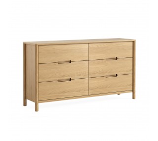 Florida 6 Drawer Chest - Oak