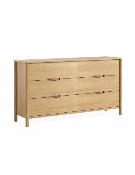 Florida 6 Drawer Chest - Oak