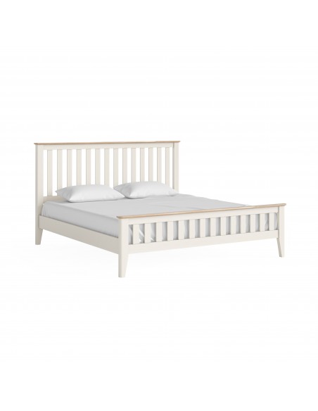 Marlow 6FT Slatted Bedframe - Coconut Milk