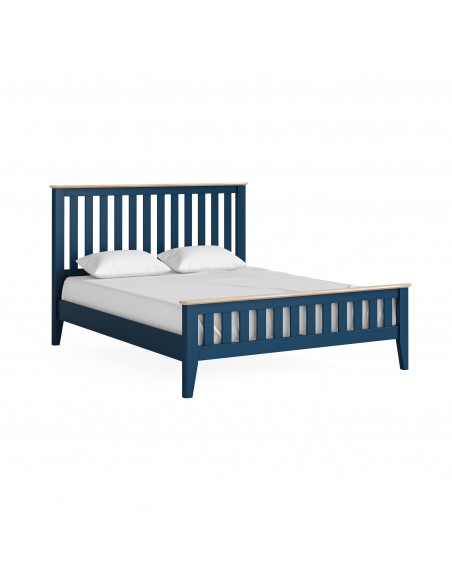 Marlow 5FT Slatted Bedframe - Navy