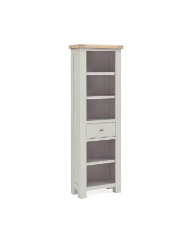 Marbury Slim Bookcase - Light Grey