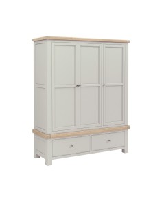 Marbury Triple Wardrobe - Light Grey