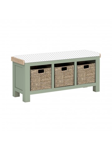 Salcombe Storage Bench - Sage