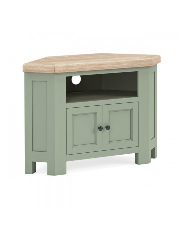 Salcombe Corner TV Unit - Sage