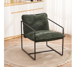 Tivoli Occasional Chair - Black Metal/Green Fabric | furniture shop carlow, furniture carlow, furniture naas, furniture wexford, furniture ireland, furniture stores dublin
