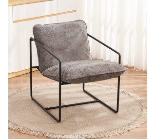 Tivoli Occasional Chair - Black Metal/Grey Fabric | furniture shop carlow, furniture carlow, furniture naas, furniture wexford, furniture ireland, furniture stores dublin