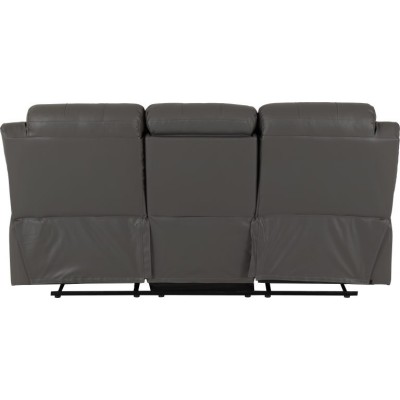 Roma 3+2 Seater Recliner Sofa Suite - Grey PU