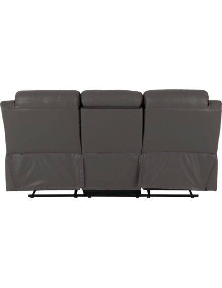 Roma 3+2 Seater Recliner Sofa Suite - Grey PU