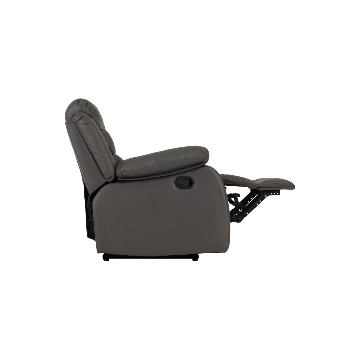 Roma 3+2 Seater Recliner Sofa Suite - Grey PU