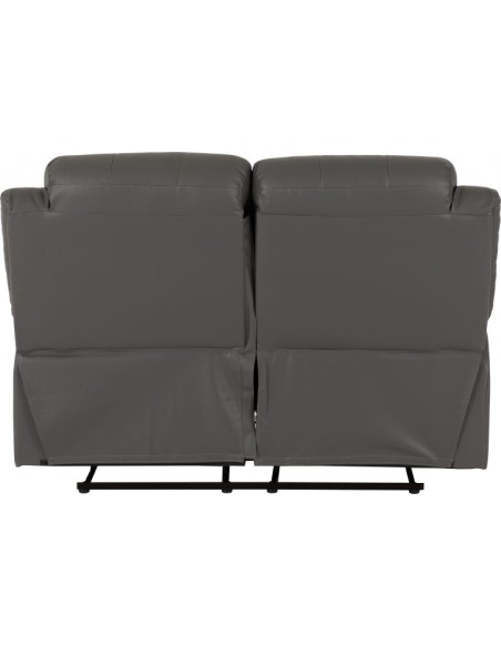 Roma 3+2 Seater Recliner Sofa Suite - Grey PU