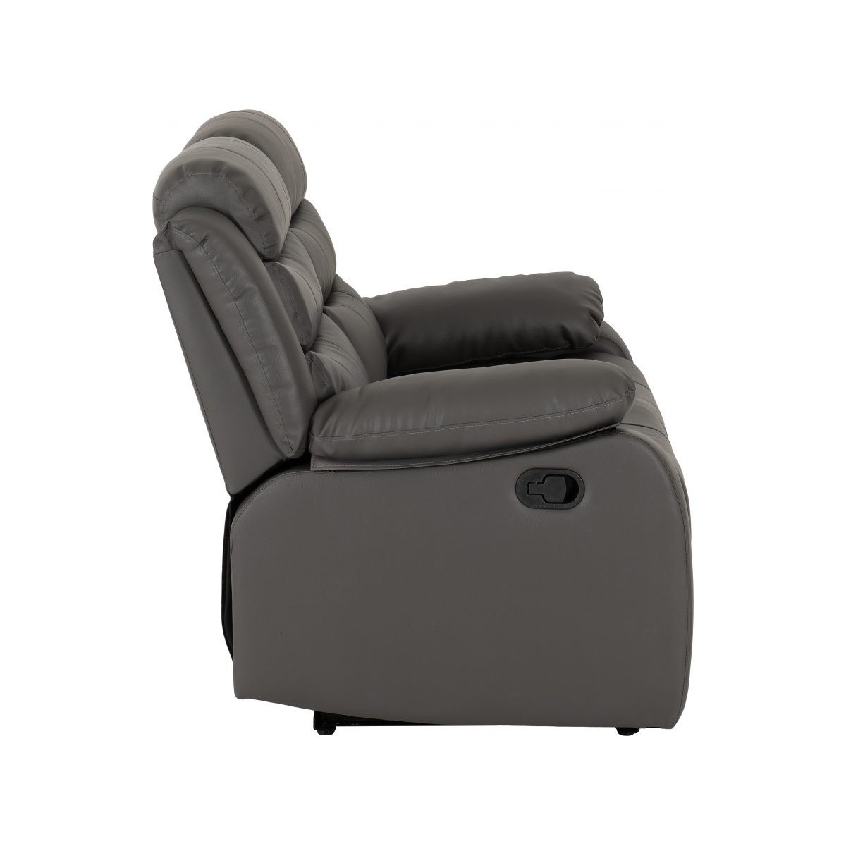 Roma 3+2 Seater Recliner Sofa Suite - Grey PU