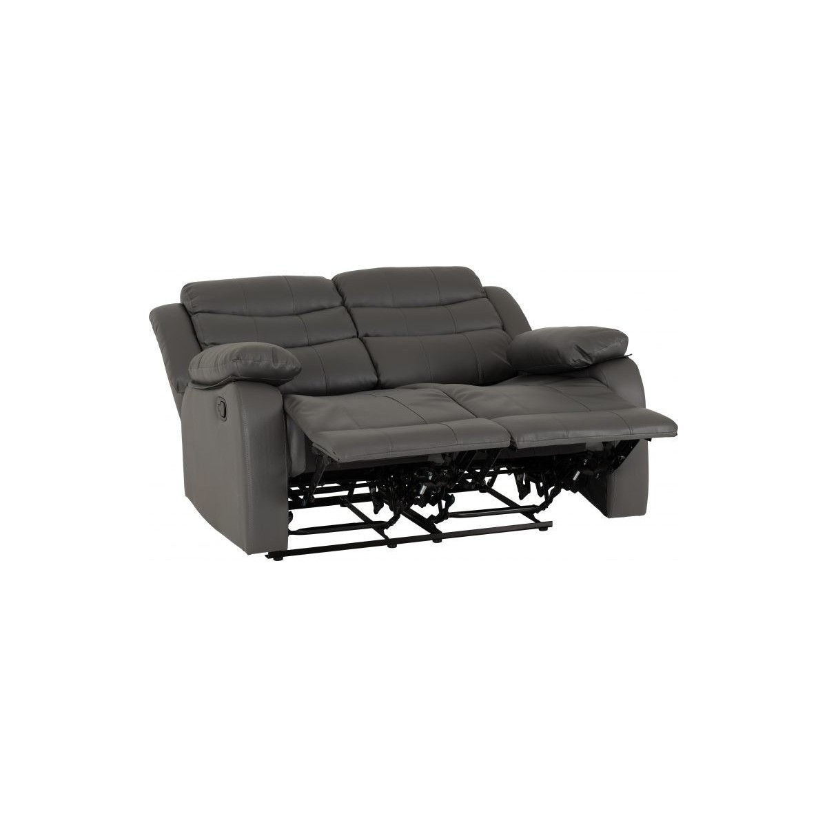 Roma 3+2 Seater Recliner Sofa Suite - Grey PU