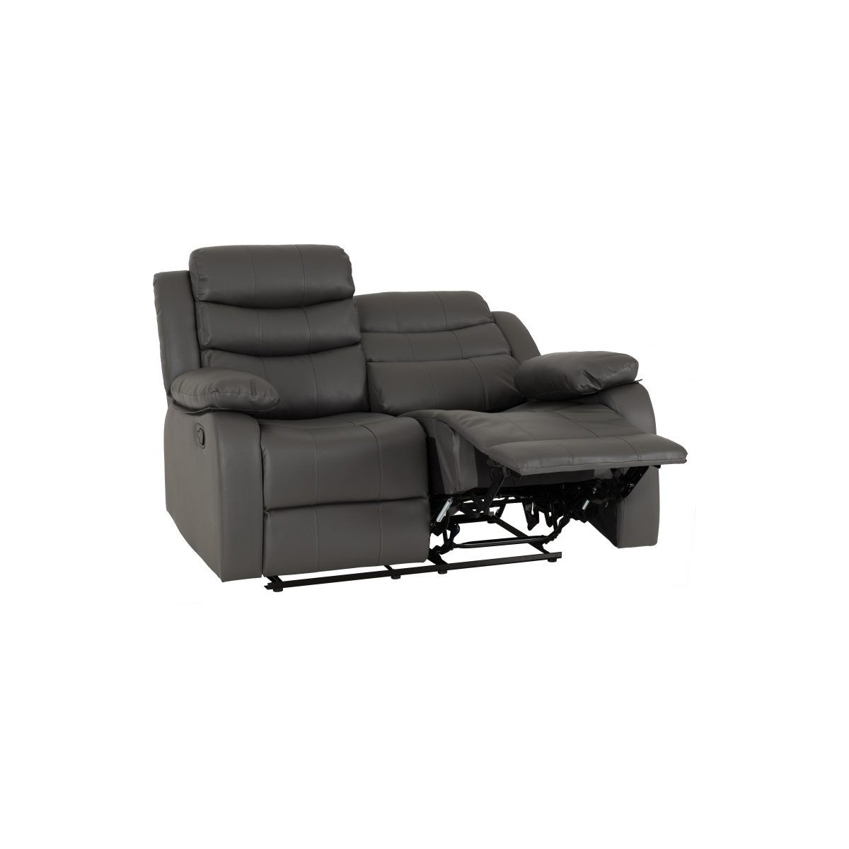 Roma 3+2 Seater Recliner Sofa Suite - Grey PU