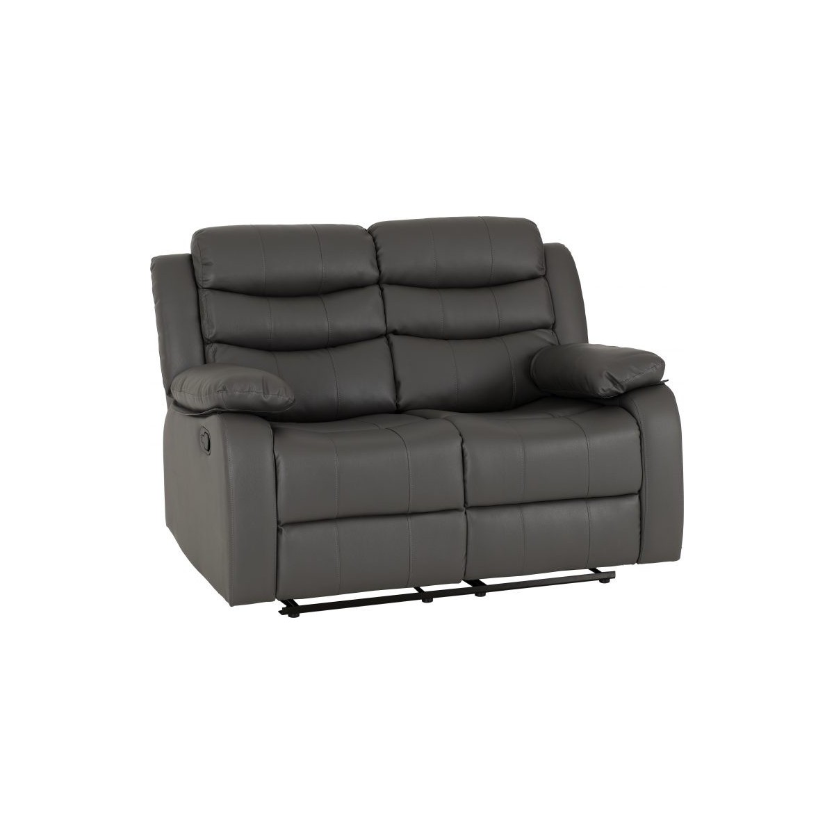 Roma 3+2 Seater Recliner Sofa Suite - Grey PU