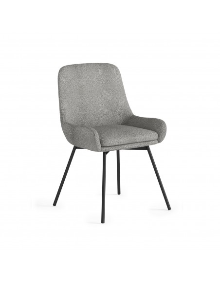 Soho Evie Chair - Grey Boucle