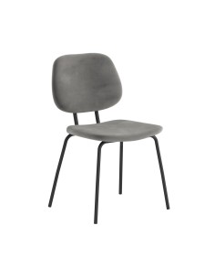 Taris Dining Chair - Grey Velvet
